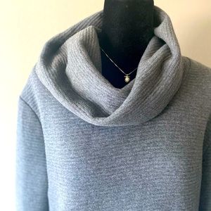 Grey Cowl-neck Sweater